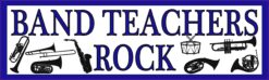 Blue Band Teachers Rock Vinyl Sticker