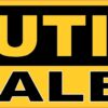 Caution Be Alert Vinyl Sticker