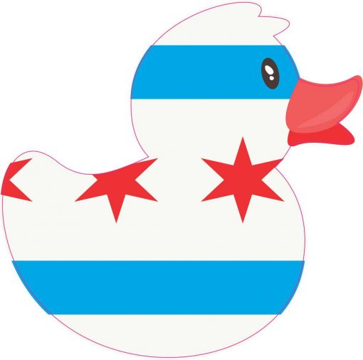 Chicago Rubber Duck Vinyl Sticker