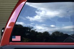 Mirrored Proportional US Flag Vinyl Stickers