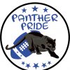 Blue Football Panther Pride Vinyl Sticker