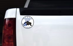 Blue Football Panther Pride Vinyl Sticker