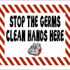 Bulldog Clean Hands Here Magnet