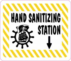 Pirate Hand Sanitizing Station Magnet