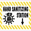 Pirate Hand Sanitizing Station Vinyl Sticker