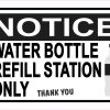Water Bottle Refill Station Only Vinyl Sticker