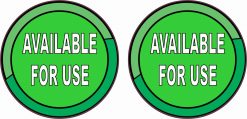 Available for Use Vinyl Stickers