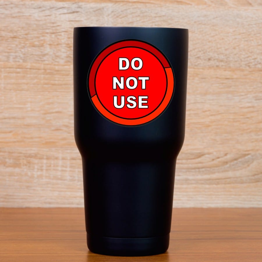 StickerTalk Use and Do Not Use Vinyl Stickers, 1 sheet of 2 stickers, 3 inches x 3 inches each - Image 6