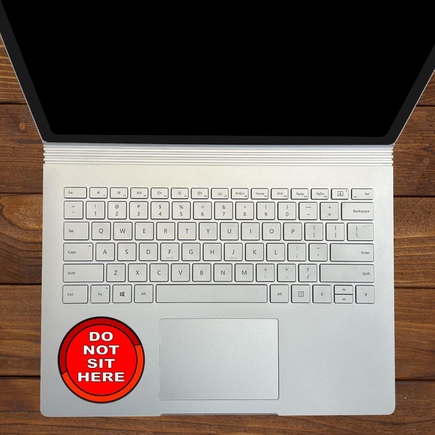 StickerTalk Red Do Not Sit Here Vinyl Stickers, 1 sheet of 2 stickers, 3 inches x 3 inches each - Image 4
