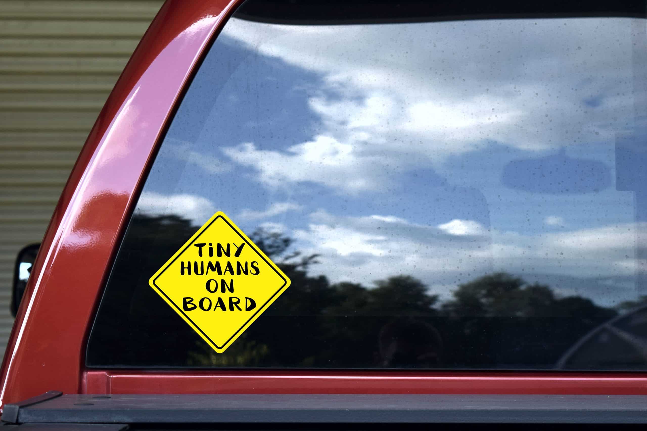 StickerTalk Tiny Humans on Board Vinyl Sticker, 6 inches x 6 inc - Image 5