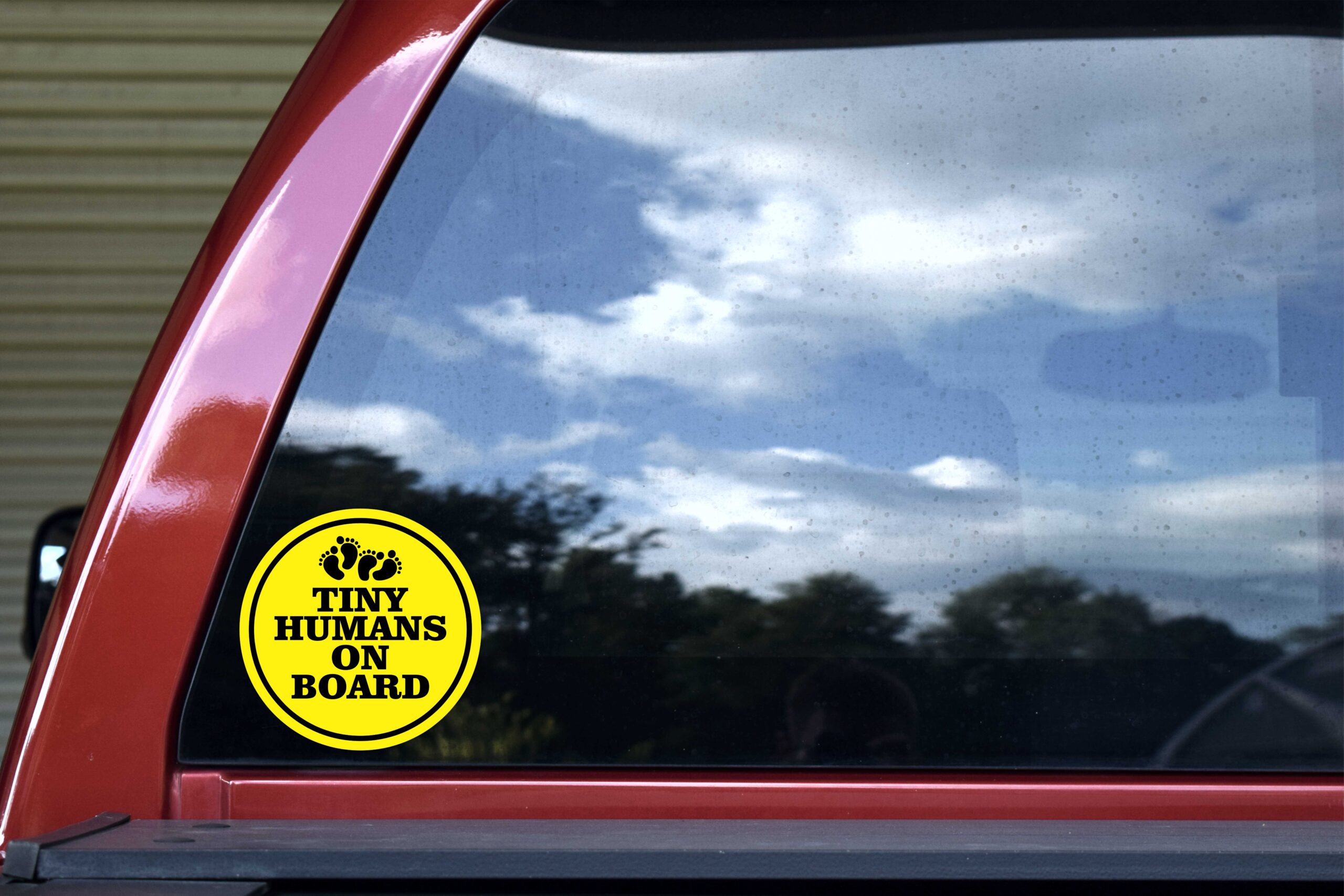 Tiny Humans on Board Vinyl Sticker