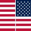 Proportional US Flag Vinyl Stickers