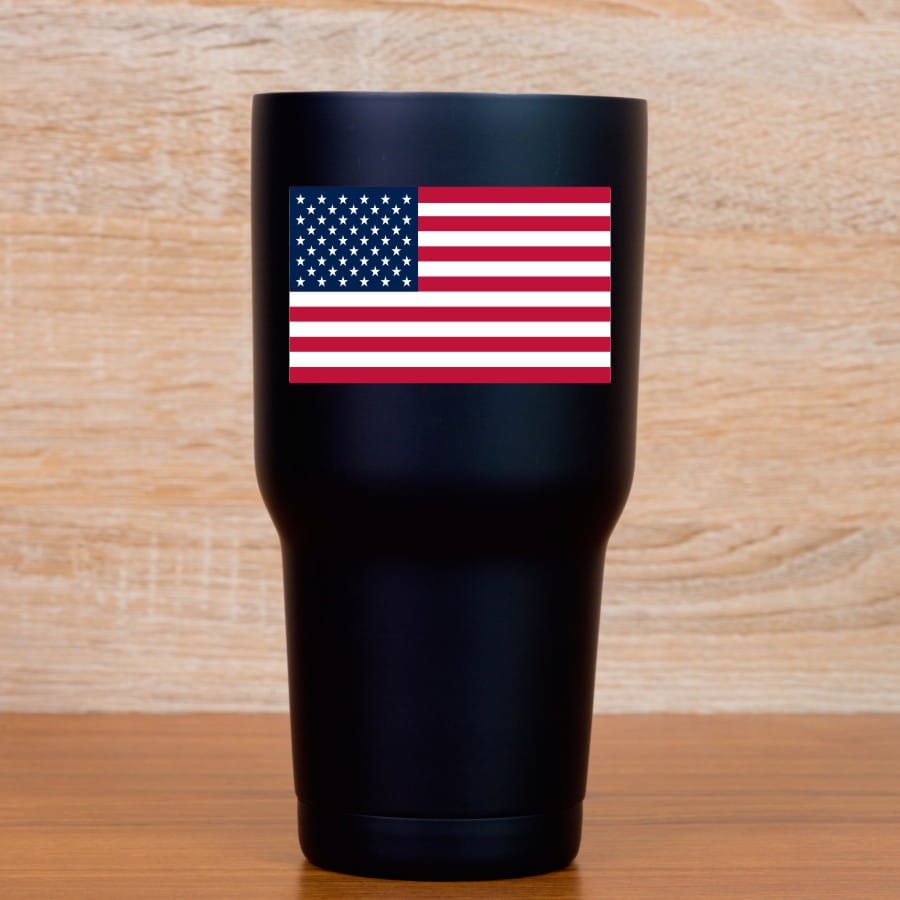 StickerTalk Proportional US Flag Vinyl Stickers, 1 sheet of 2 stickers, 3.25in x 1.9in each - Image 5
