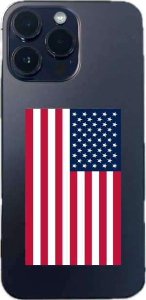 StickerTalk Proportional US Flag Vinyl Stickers, 1 sheet of 2 stickers, 3.25in x 1.9in each - Image 6