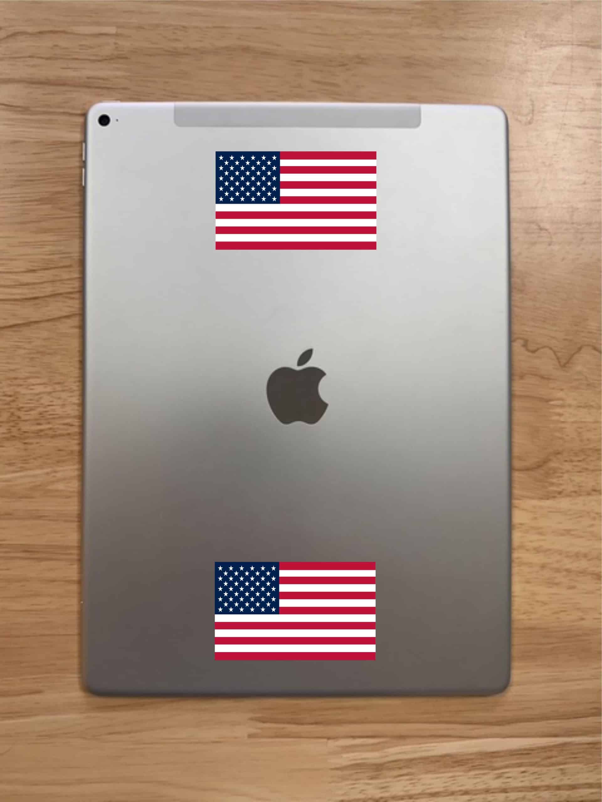 StickerTalk Proportional US Flag Vinyl Stickers, 1 sheet of 2 stickers, 3.25in x 1.9in each - Image 7