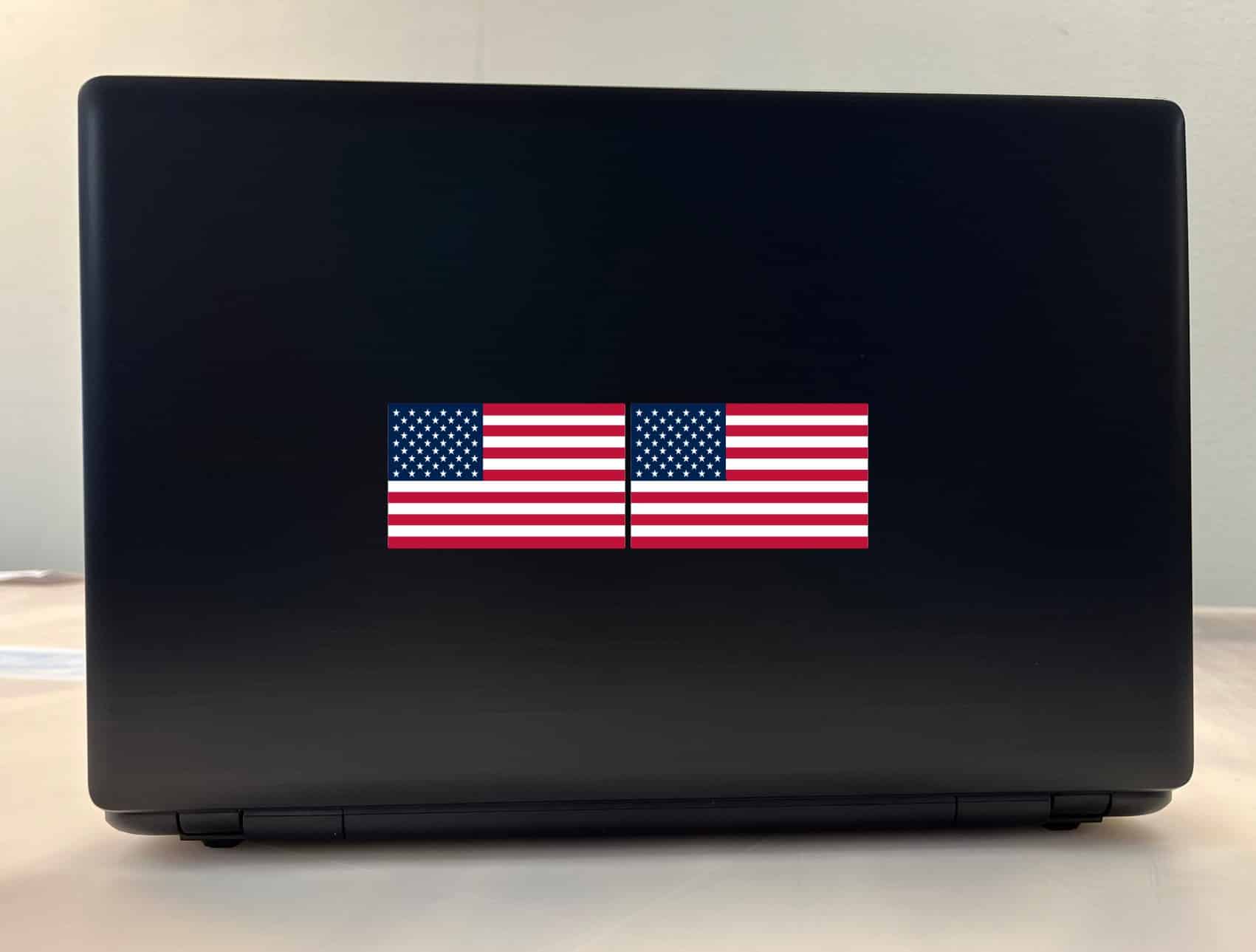 StickerTalk Proportional US Flag Vinyl Stickers, 1 sheet of 2 stickers, 3.25in x 1.9in each - Image 3
