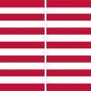 Mirrored Proportional US Flag Vinyl Stickers