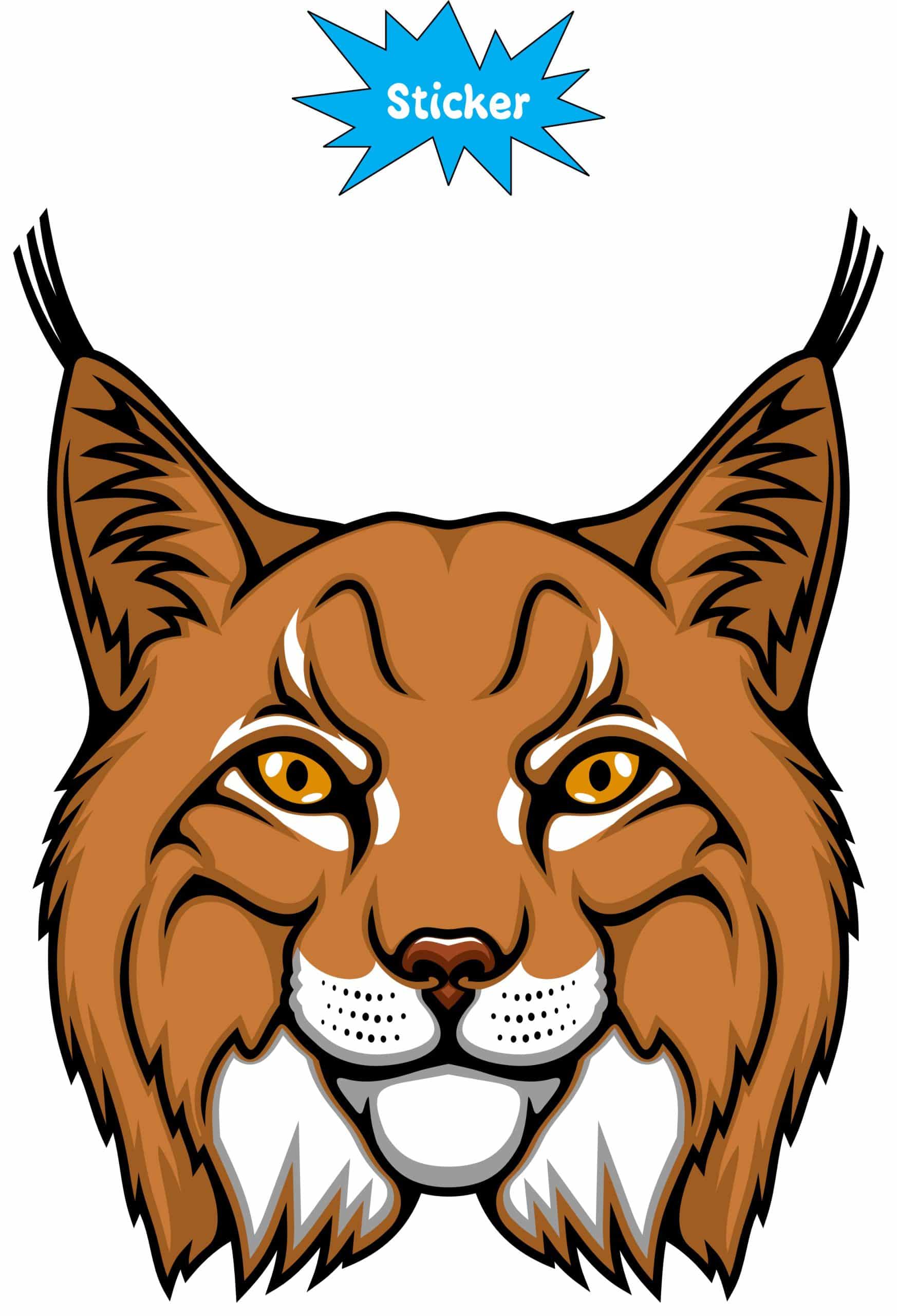 StickerTalk Bobcat Vinyl Sticker, 4 inches x 5 inches - Image 3
