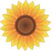 Golden Sunflower Vinyl Sticker