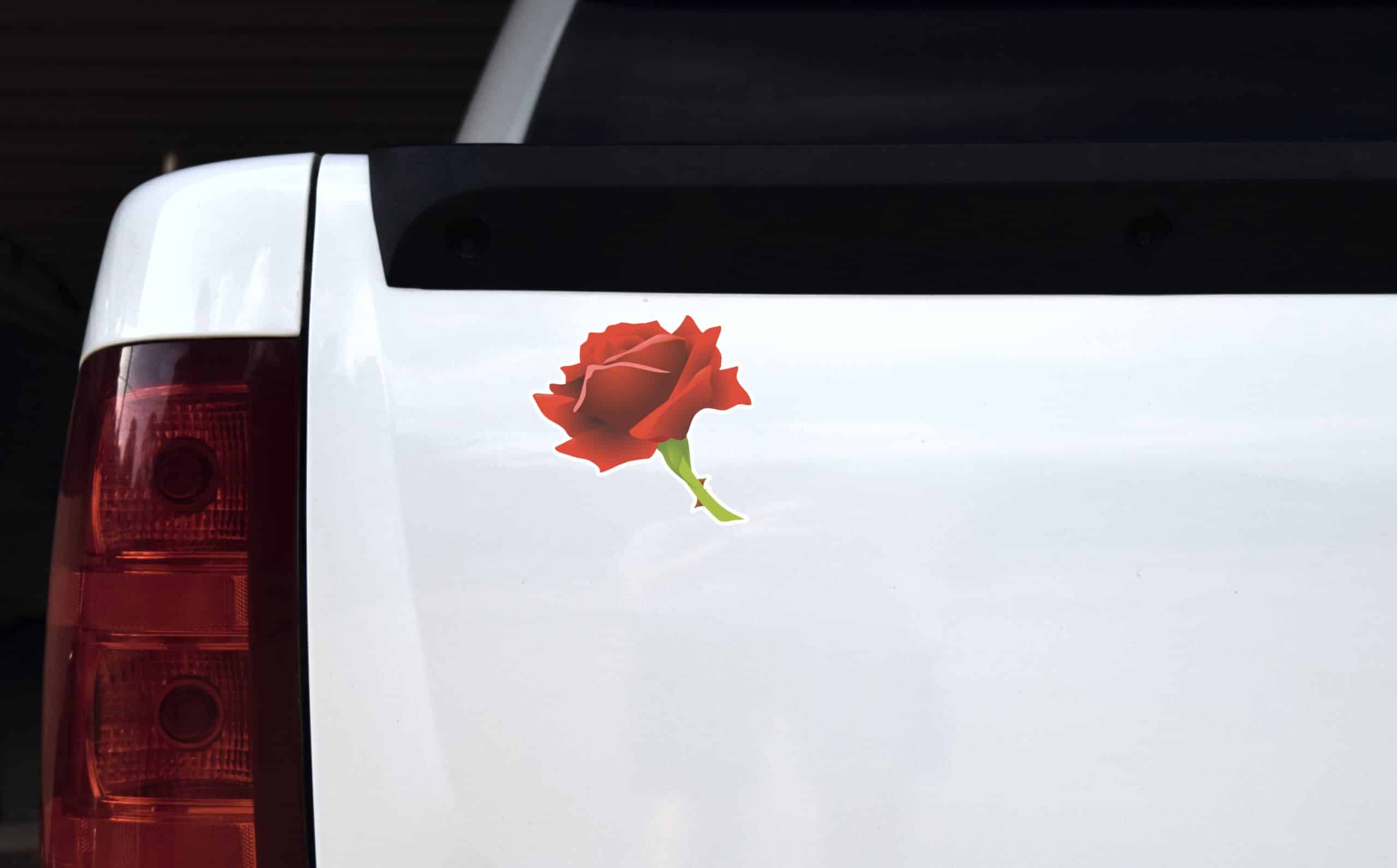 StickerTalk Red Rose Vinyl Sticker, 4.75 inches x 4.5 inches - Image 4