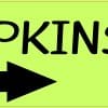 StickerTalk Arrow Pumpkins Vinyl Sticker, 10 inches x 3 inches