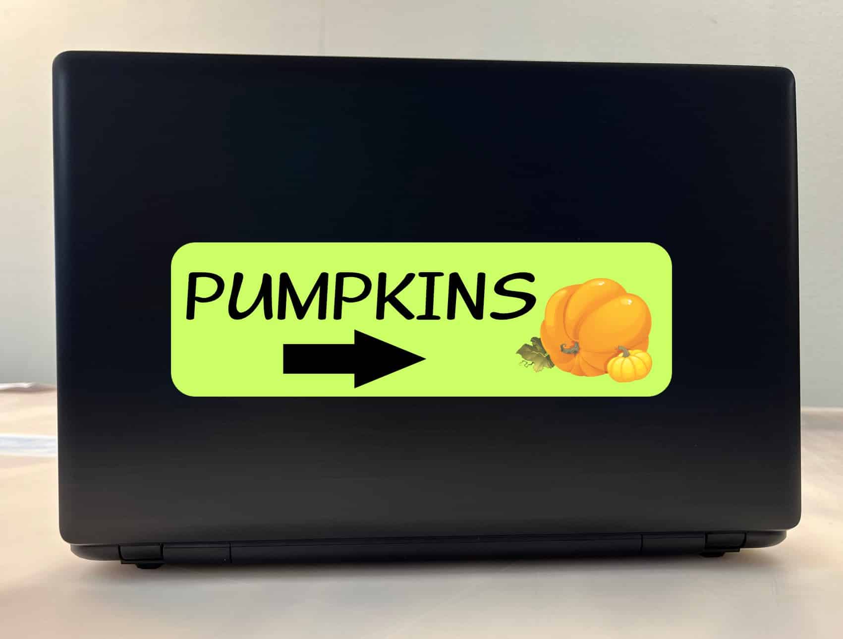 StickerTalk Arrow Pumpkins Vinyl Sticker, 10 inches x 3 inches - Image 3