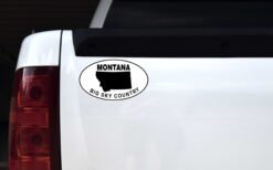 Oval Montana Big Sky Country Vinyl Sticker