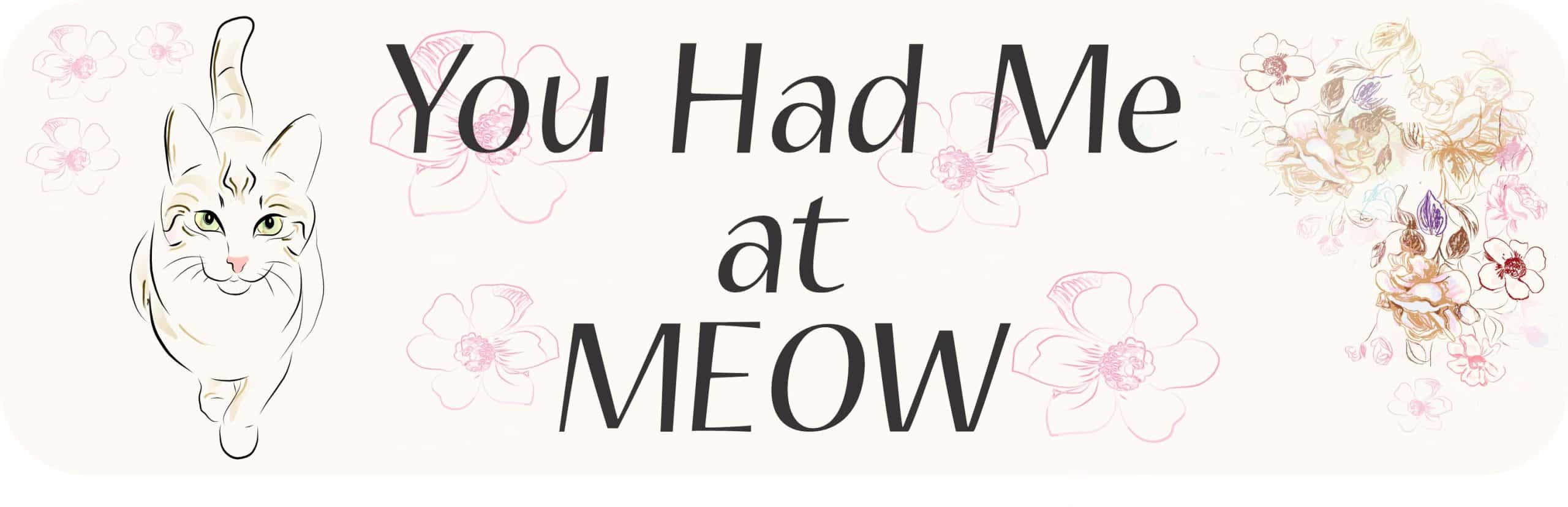 StickerTalk You Had Me at Meow Magnet, 10 inches x 3 inches