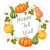 Happy Fall Yall Vinyl Sticker