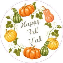 Happy Fall Yall Vinyl Sticker