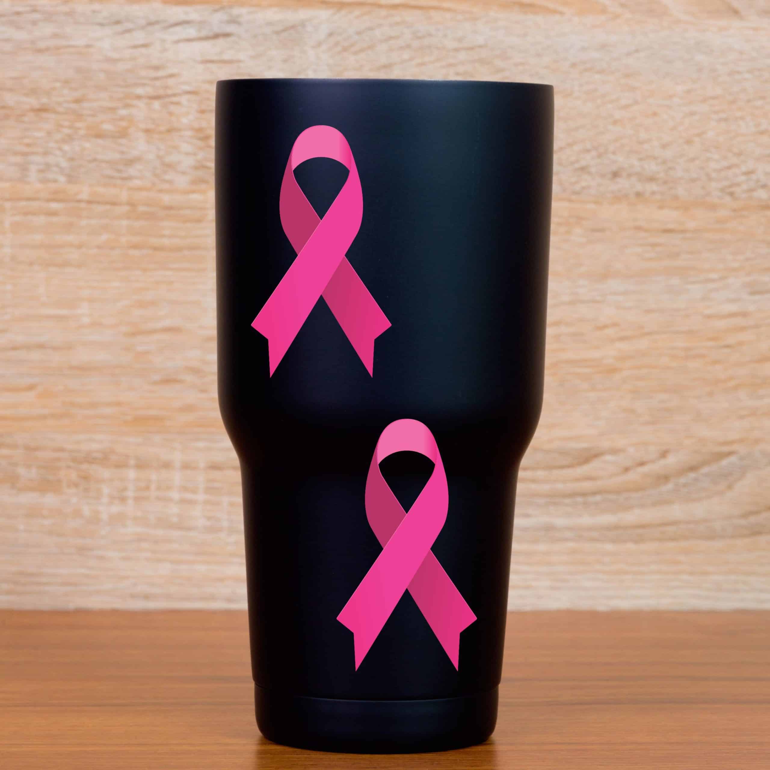 StickerTalk Pink Breast Cancer Awareness Ribbon Vinyl Stickers, - Image 6