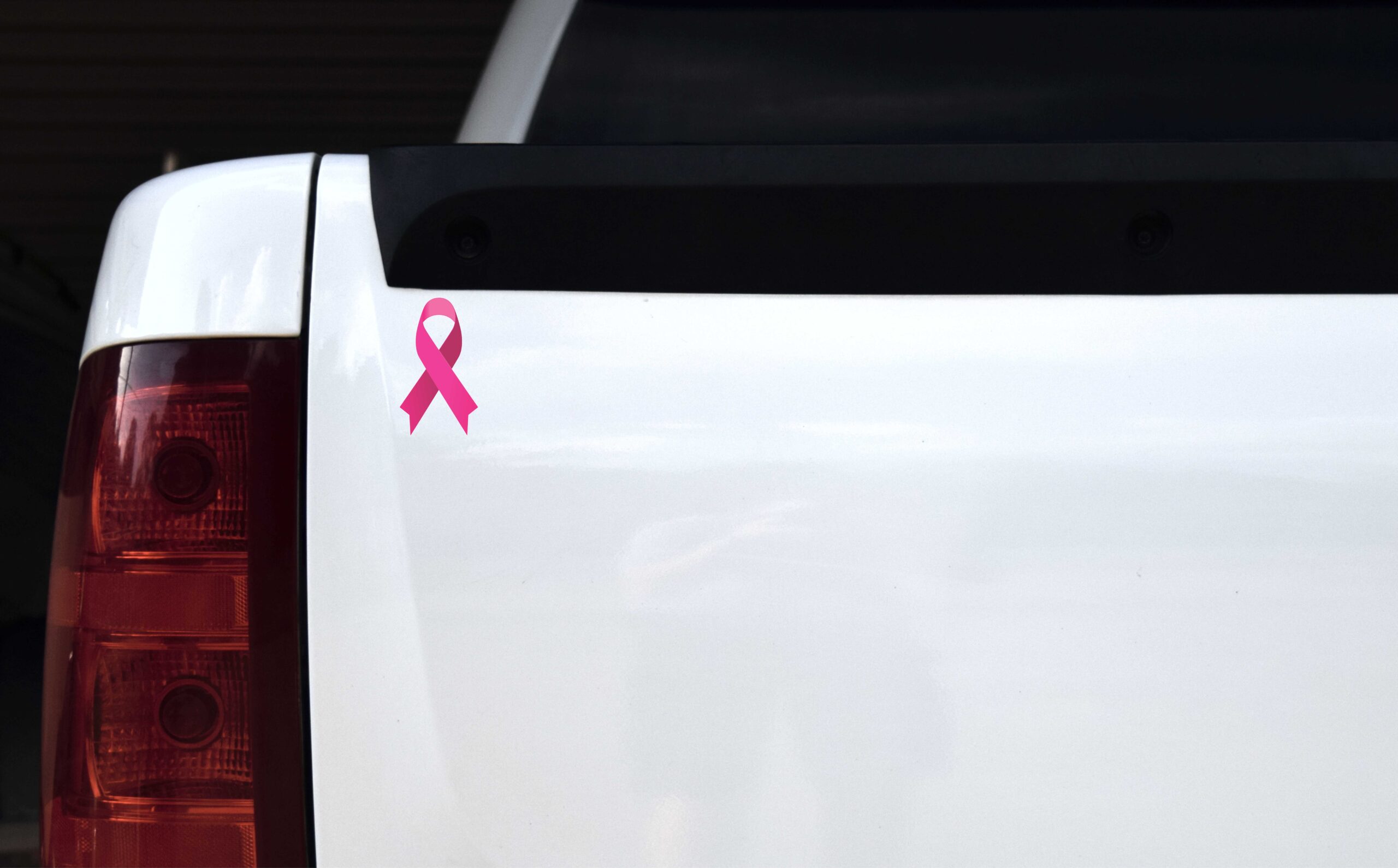 Pink Breast Cancer Awareness Ribbon Vinyl Stickers