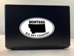 StickerTalk Oval Montana Big Sky Country Vinyl Sticker, 7.75 inches x 4.75 inches