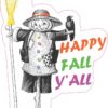 Scarecrow Happy Fall Yall Vinyl Sticker