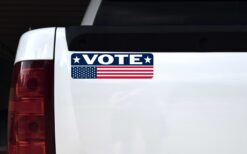 American Flag Vote Vinyl Sticker