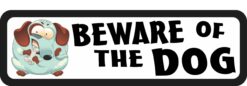 Beware of the Dog Vinyl Sticker