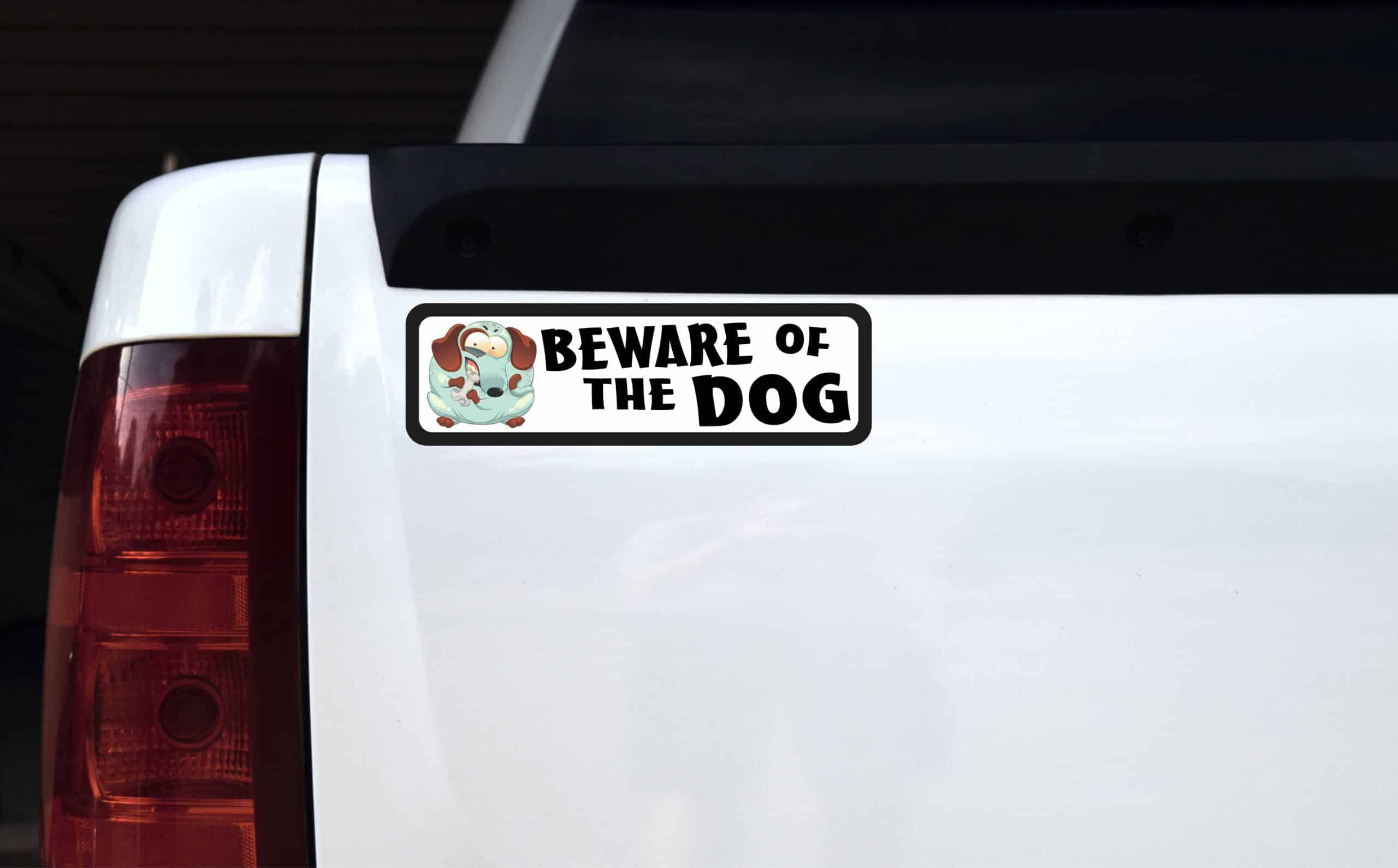 StickerTalk Beware of the Dog Magnet, 10 inches x 3 inches