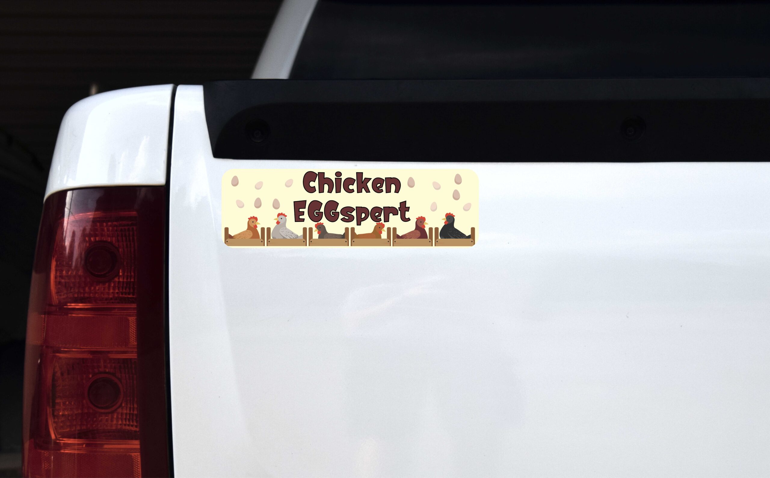 Hens Chicken Eggspert Vinyl Sticker