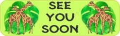 Giraffes See You Soon Vinyl Sticker