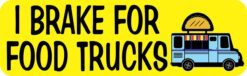 I Brake for Food Truck Vinyl Sticker