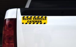 Slow Vehicle Caterer Vinyl Sticker