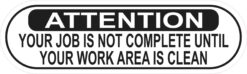 Do Not Leave Bags or Items Unattended Vinyl Sticker