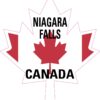 Maple Leaf Niagara Falls Canada Vinyl Sticker