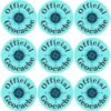 Teal Official Geocache Vinyl Stickers
