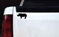 Rhinoceros Silhouette Vinyl Sticker