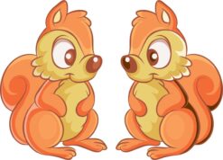 Squirrel Vinyl Stickers