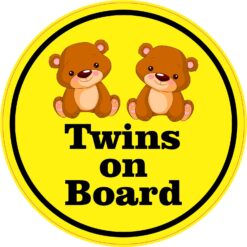Girl Twins on Board Vinyl Sticker