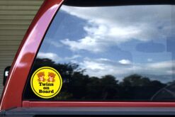 Girl Twins on Board Vinyl Sticker