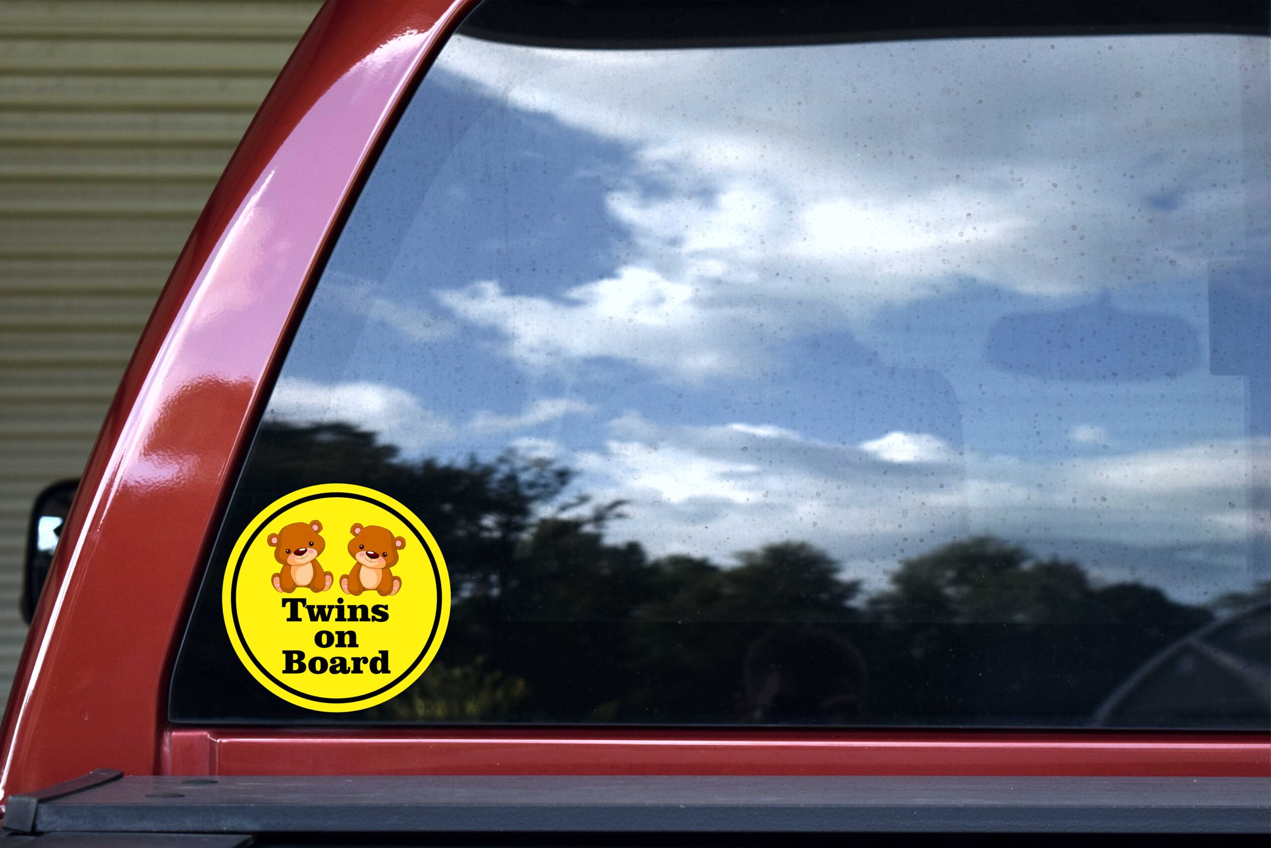 Girl Twins on Board Vinyl Sticker