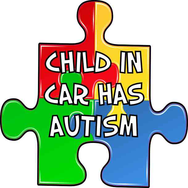 4-Inches X 4-Inches Premium Quality Vinyl Sticker Autism Awareness Puzzle Piece Car Decal Sticker RS123 